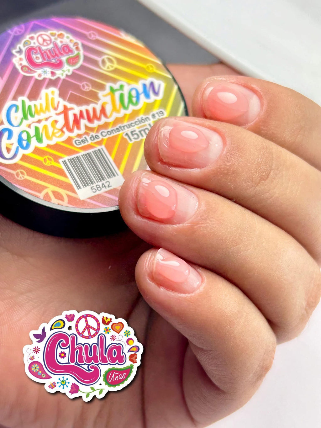 CHULI CONSTRUCCIÓN # ROSA TRASLÚCIDO 15 ML