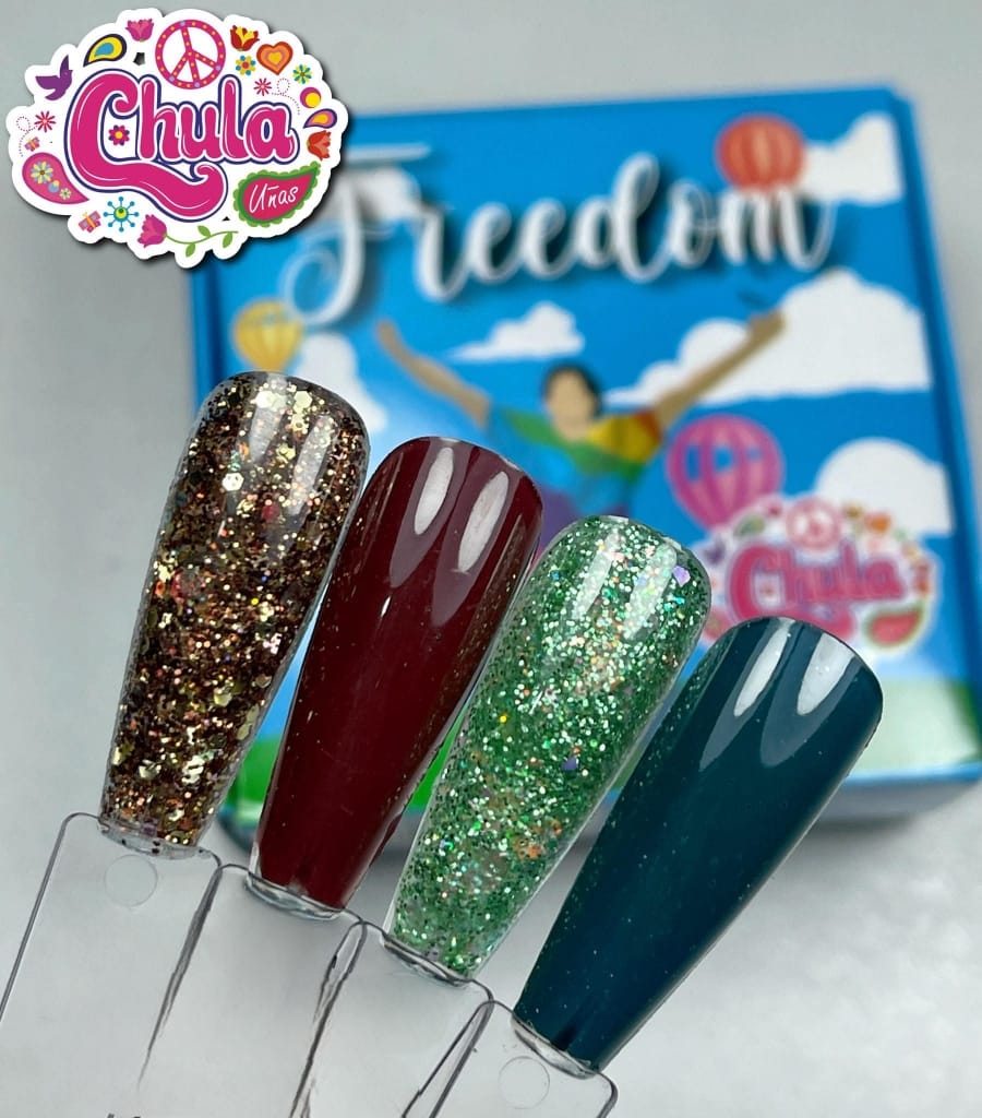COLECCIONES DE ACRILICOS FREEDOM 4 Pzas 7gr