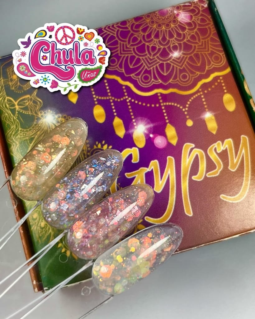COLECCIONES DE ACRILICOS GYPSY 4 Pzas 7gr