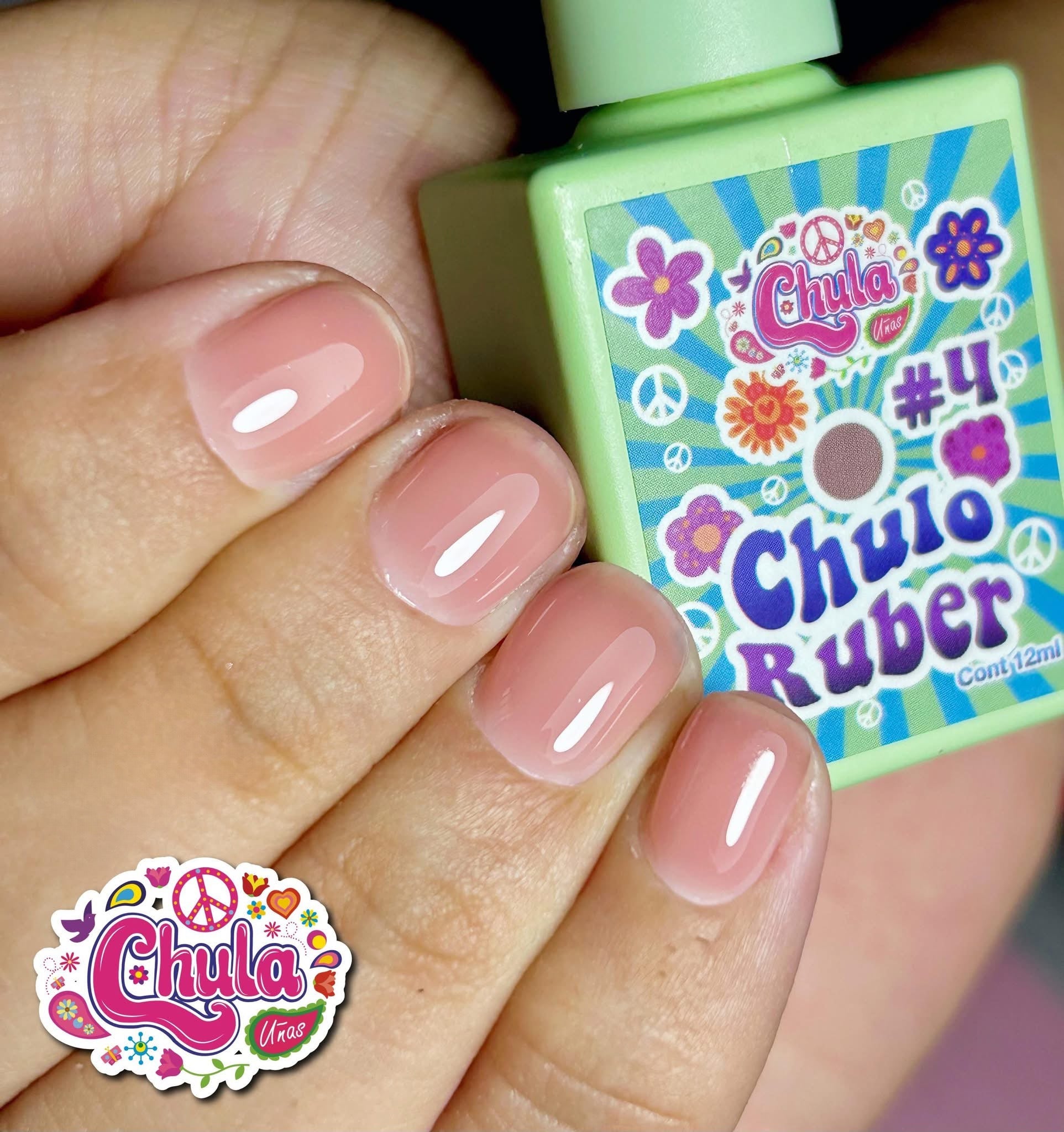 NUEVO CHULO RUBER 12 ML #4 (COLOR ROSA)