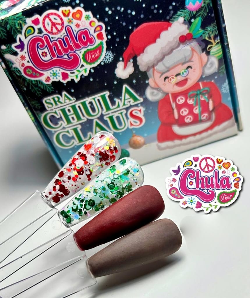 COLECCIONES DE ACRILICOS SRA CHULA CLAUS 4 Pzas 7gr